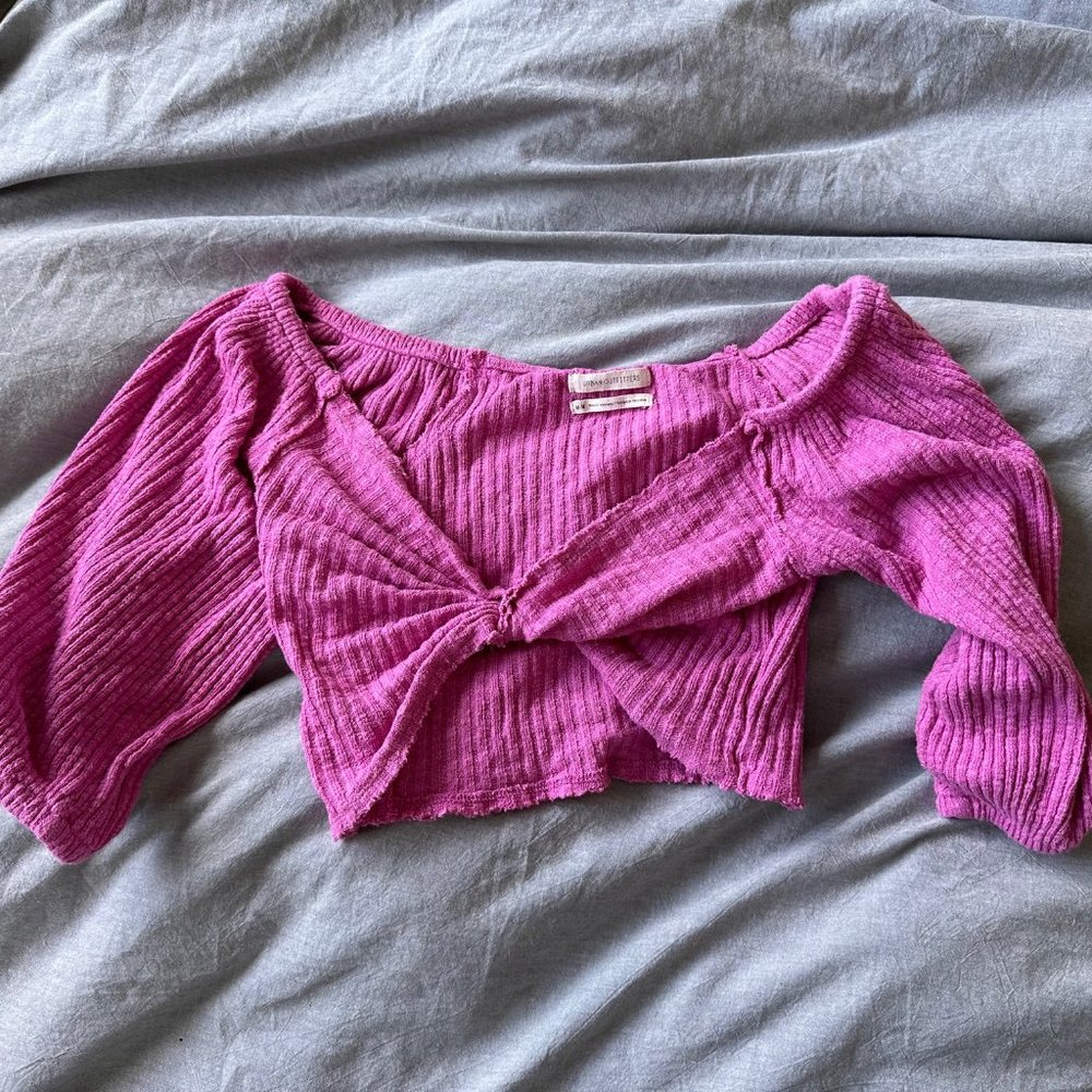 Urban Outfitters Pink Twist Top